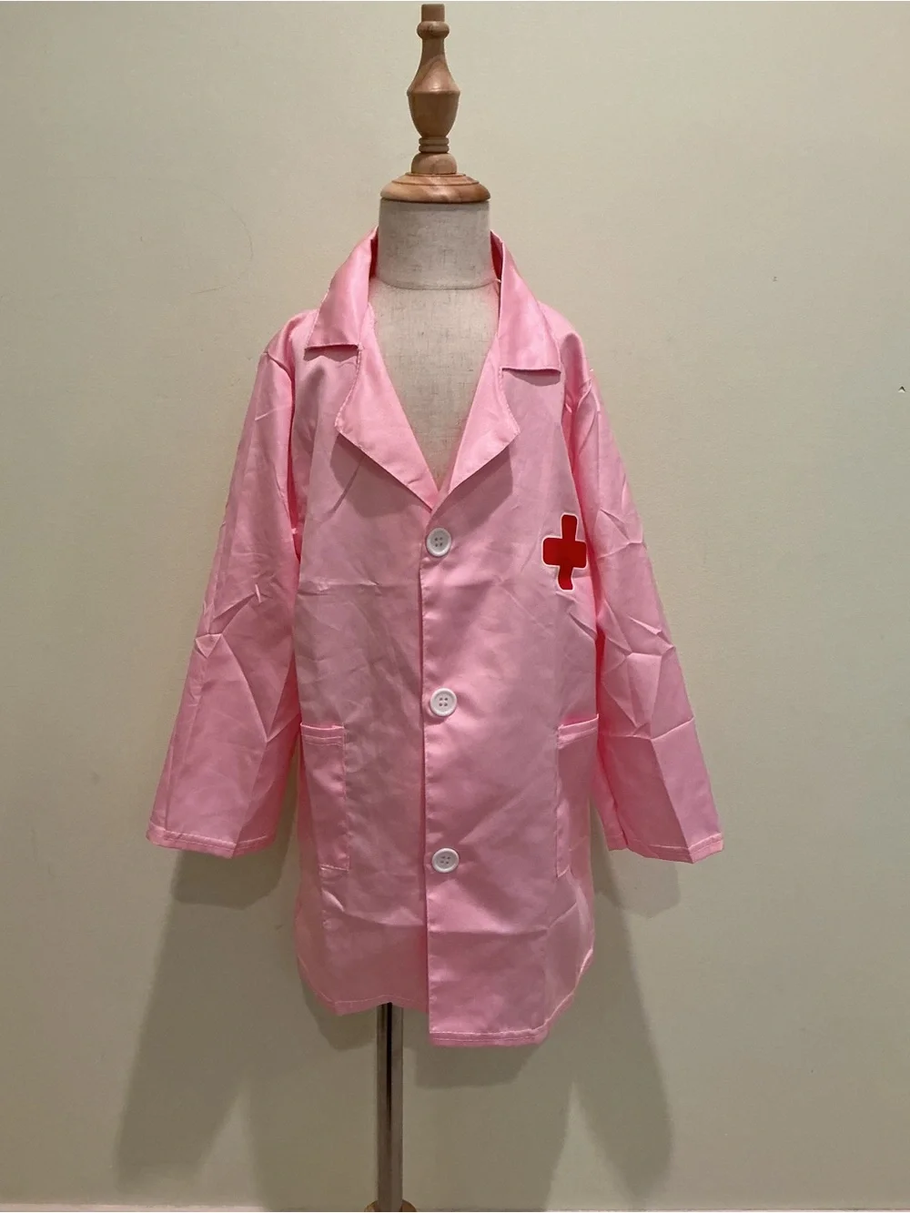 Children's Pink Nurse Costume Blazer with Red Cross